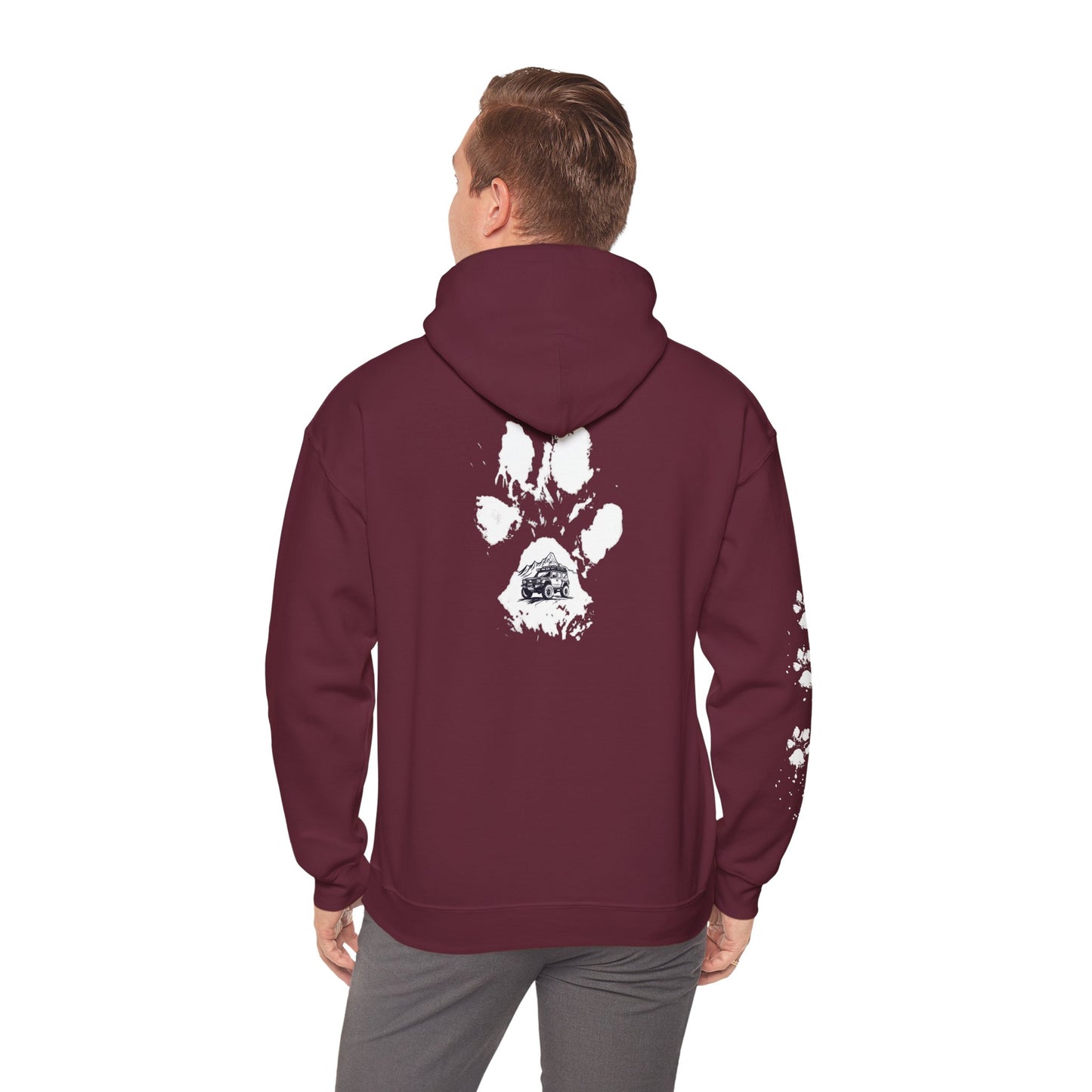 Jeep Paw Print Hoodie Sweatshirt