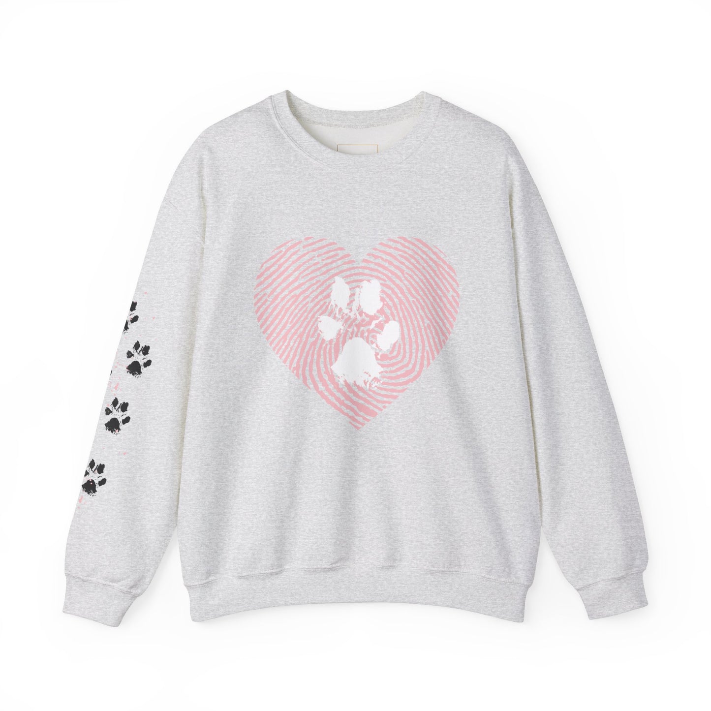 Heart Thumbprint Paw Print Sweatshirt