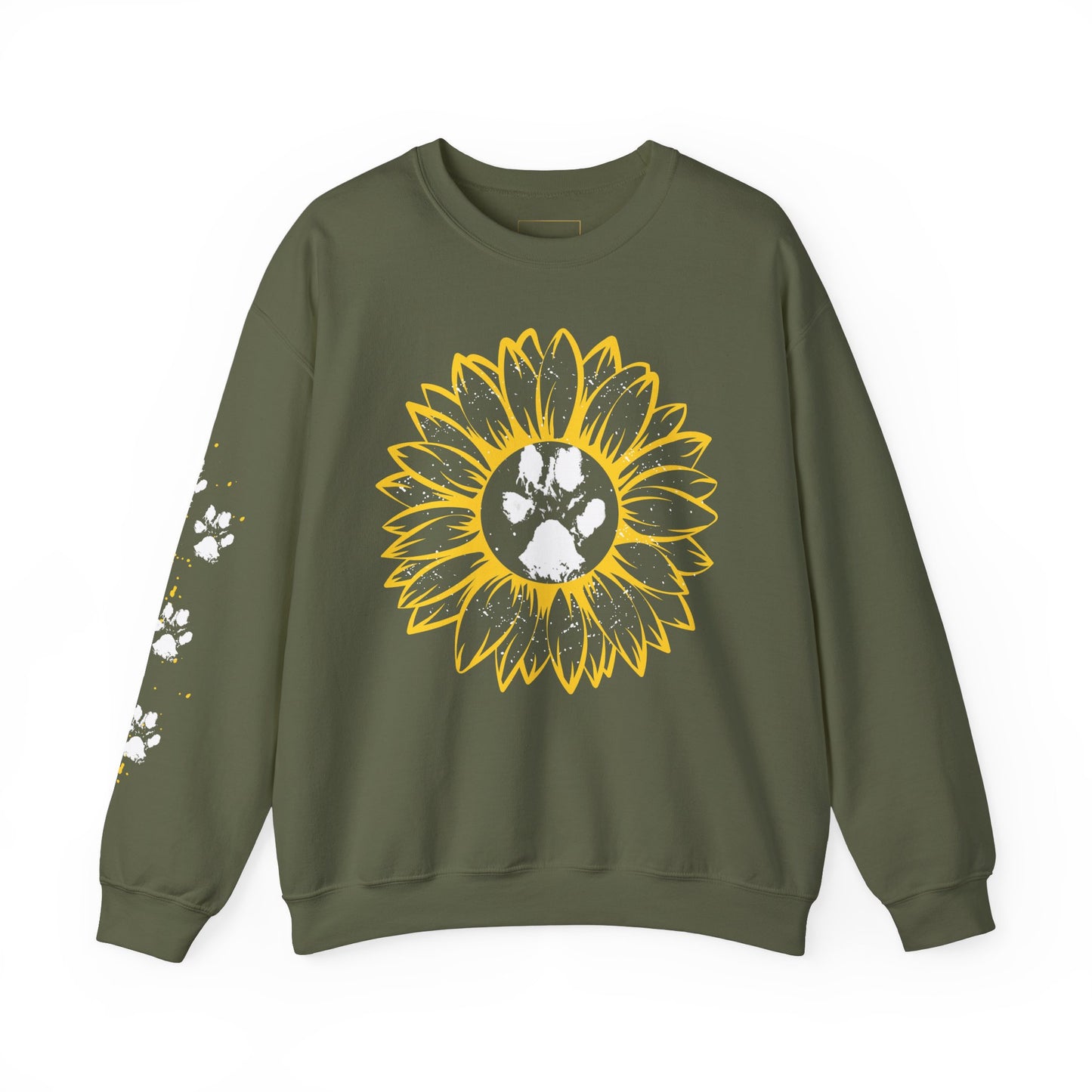 Sunflower Paw Print Sweatshirt