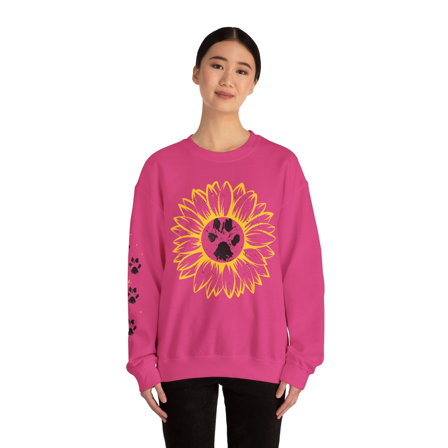 Sunflower Paw Print Sweatshirt