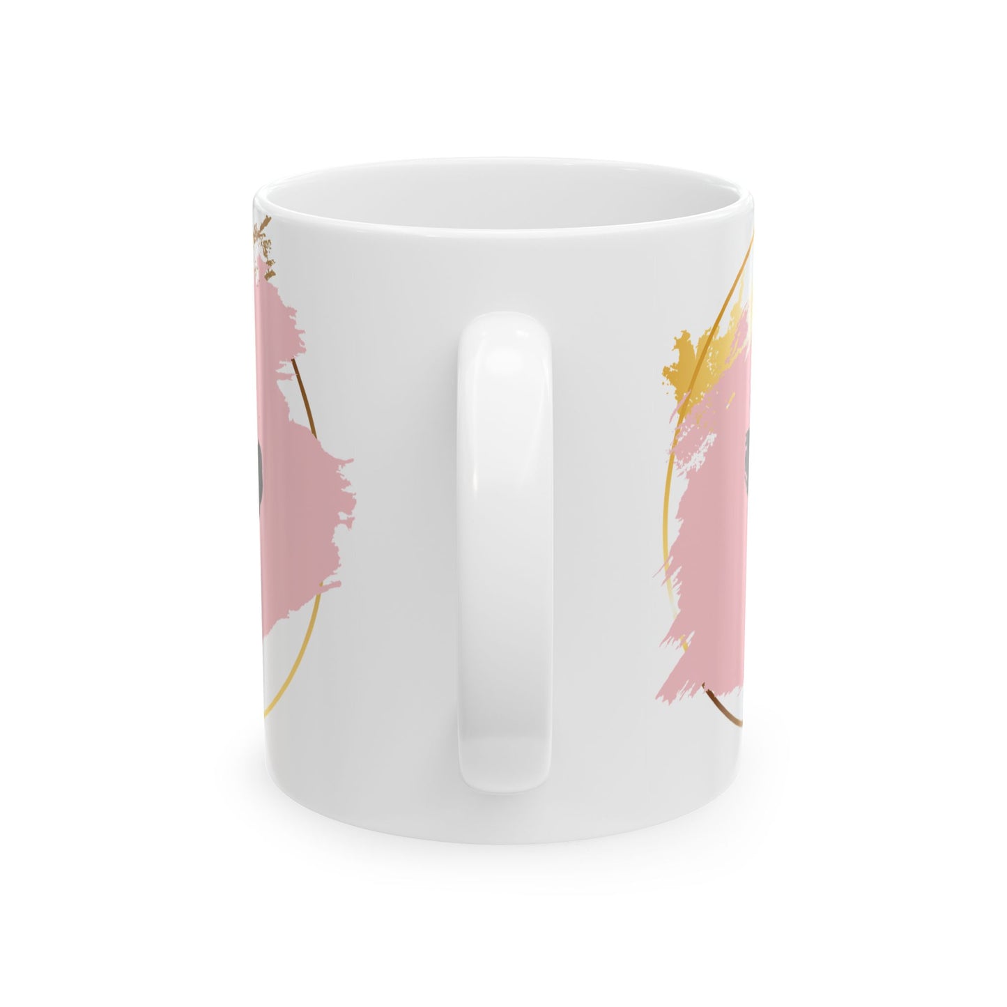 Elegant Abstract Art Ceramic Mug - Perfect for Coffee Lovers