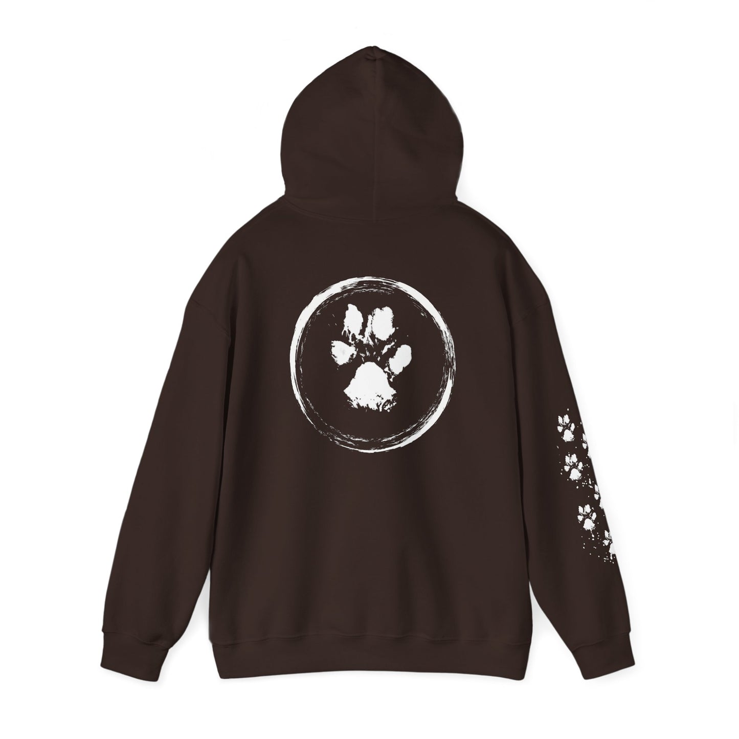 Paw Print Unisex Heavy Blend™ Hooded Sweatshirt - Cozy & Stylish Animal Lover's Gear