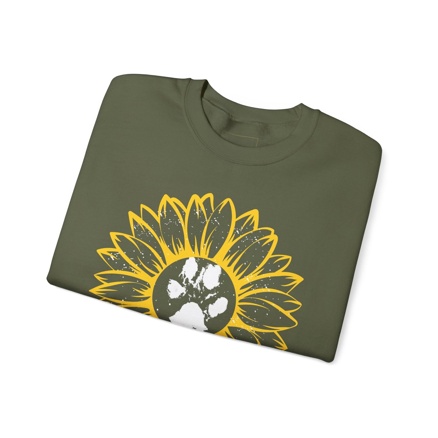 Sunflower Paw Print Sweatshirt