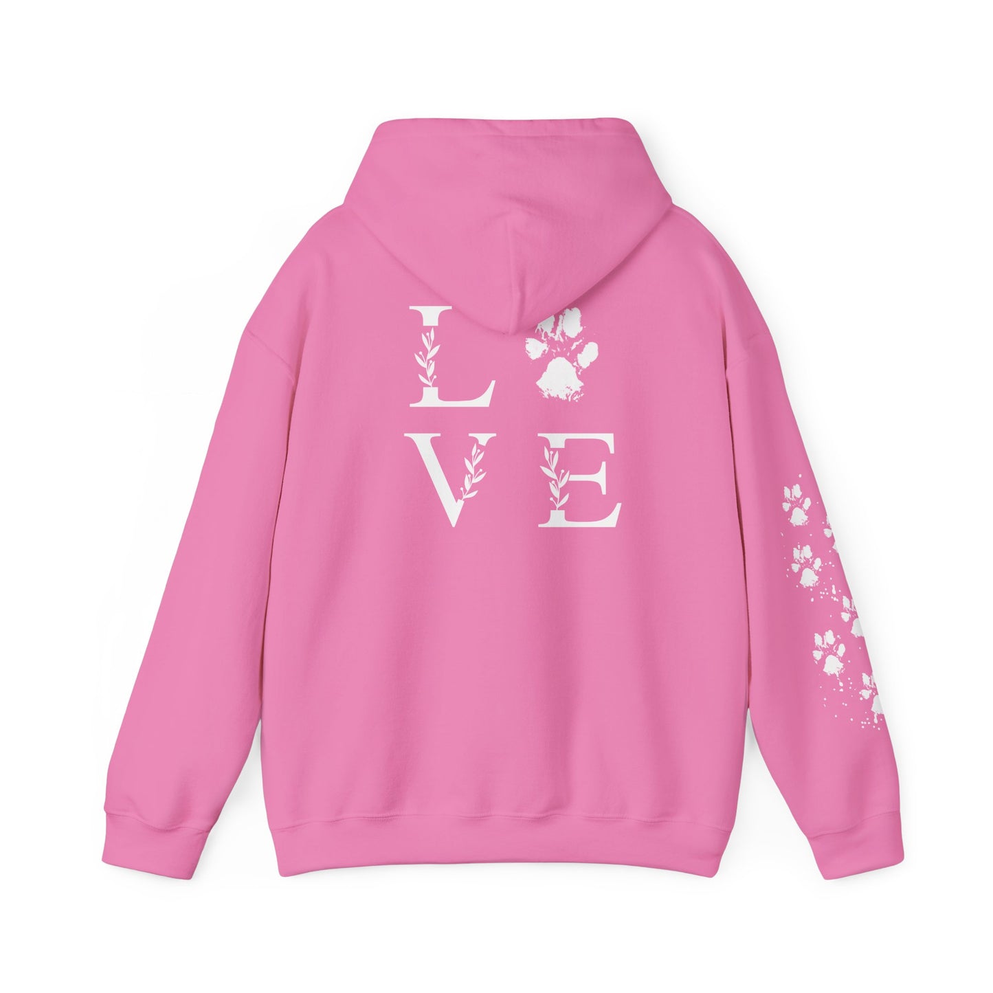 Paw Print Love Hoodie for Animal Lovers