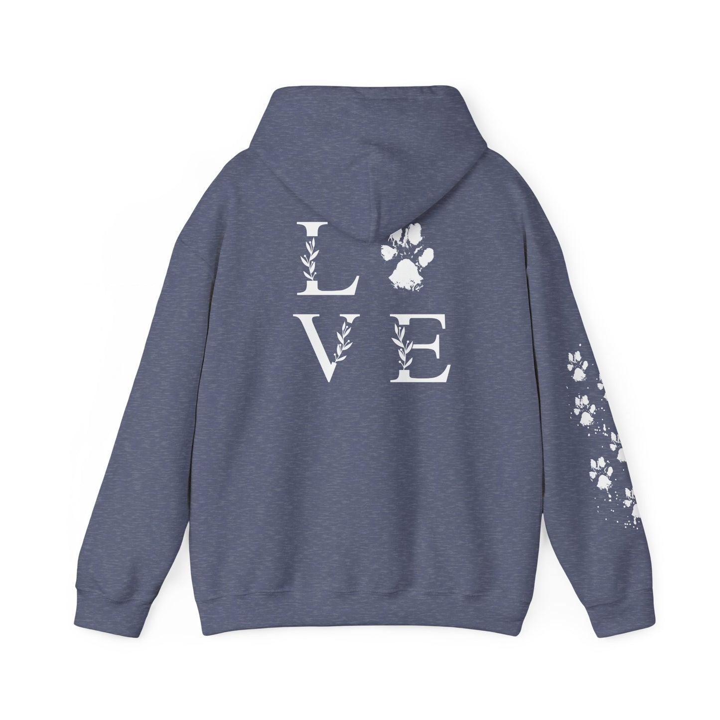 Paw Print Love Hoodie for Animal Lovers