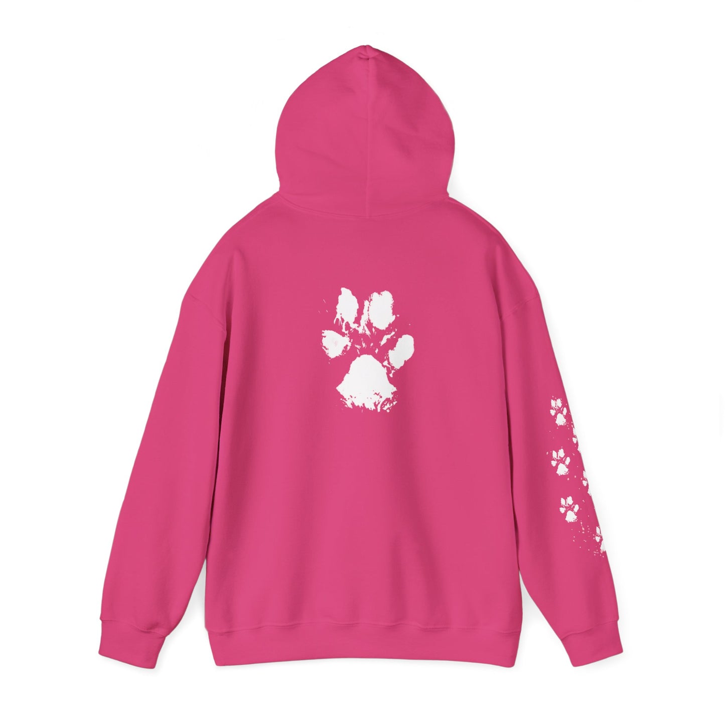 Paw Print Unisex Hooded Sweatshirt - Perfect for Pet Lovers