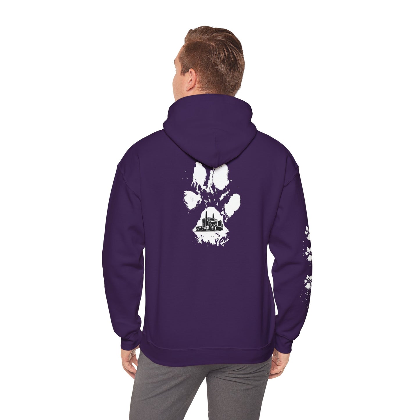 Trucker Paw Print Hoodie