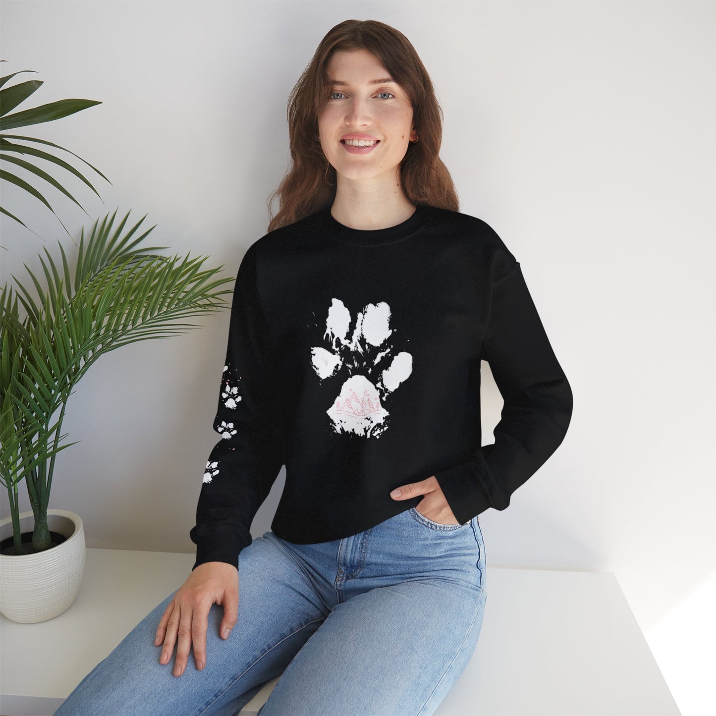 Mountain Paw Print Sweatshirt