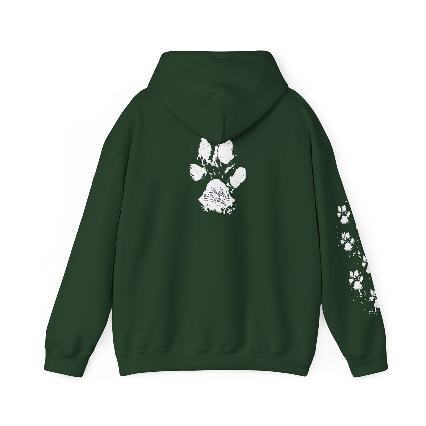 Paw Print Unisex Heavy Blend Hoodie | Cozy Pet Lover Sweatshirt