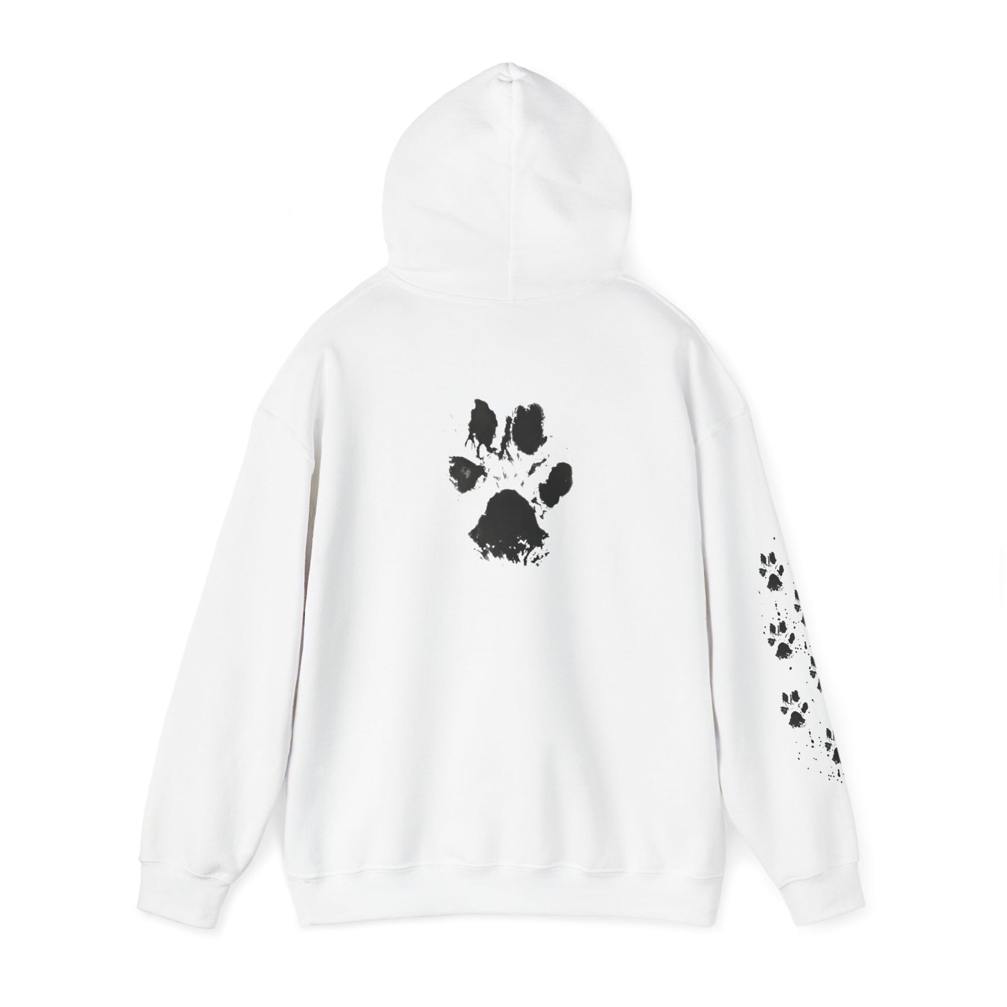 Paw Print Unisex Hooded Sweatshirt - Perfect for Pet Lovers