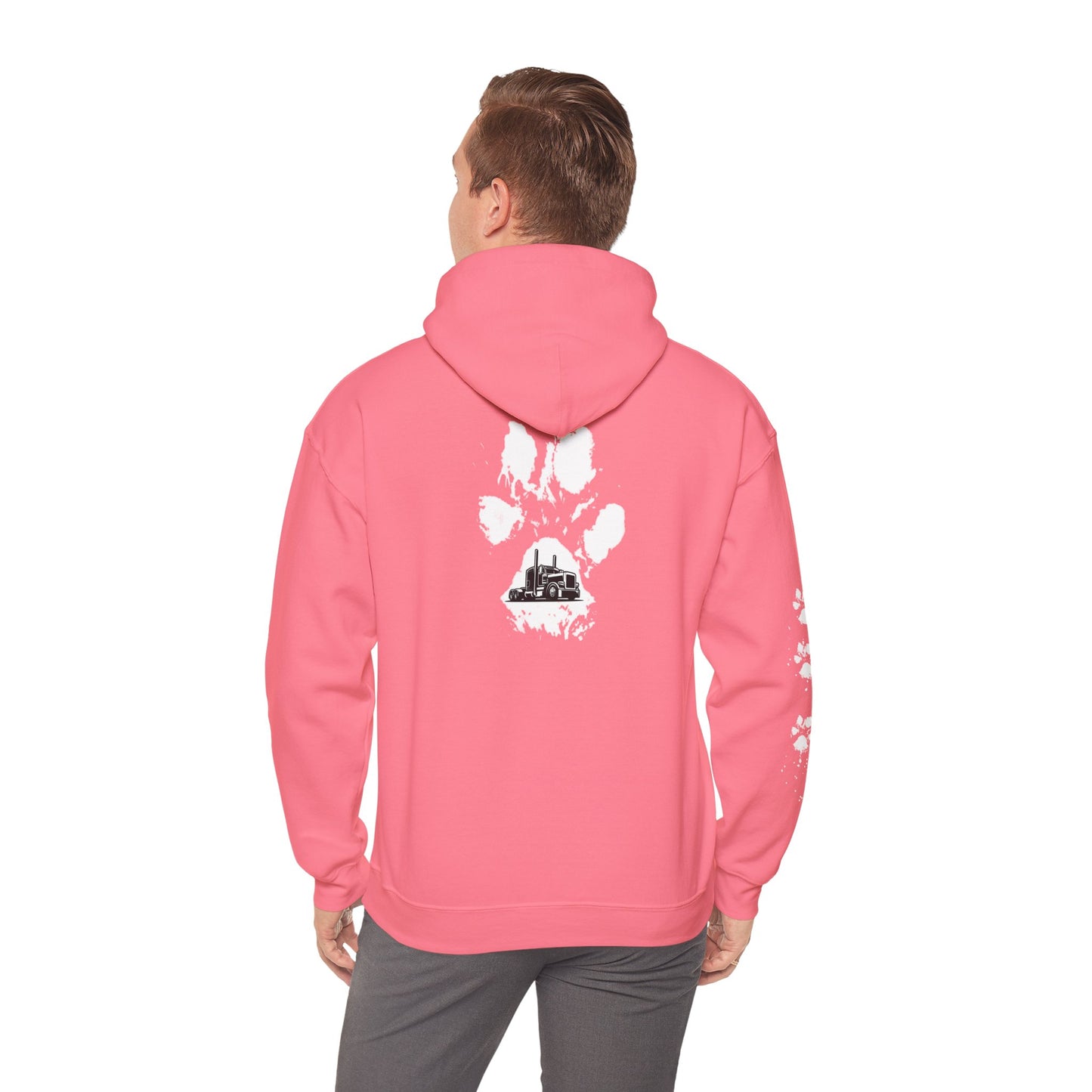 Trucker Paw Print Hoodie